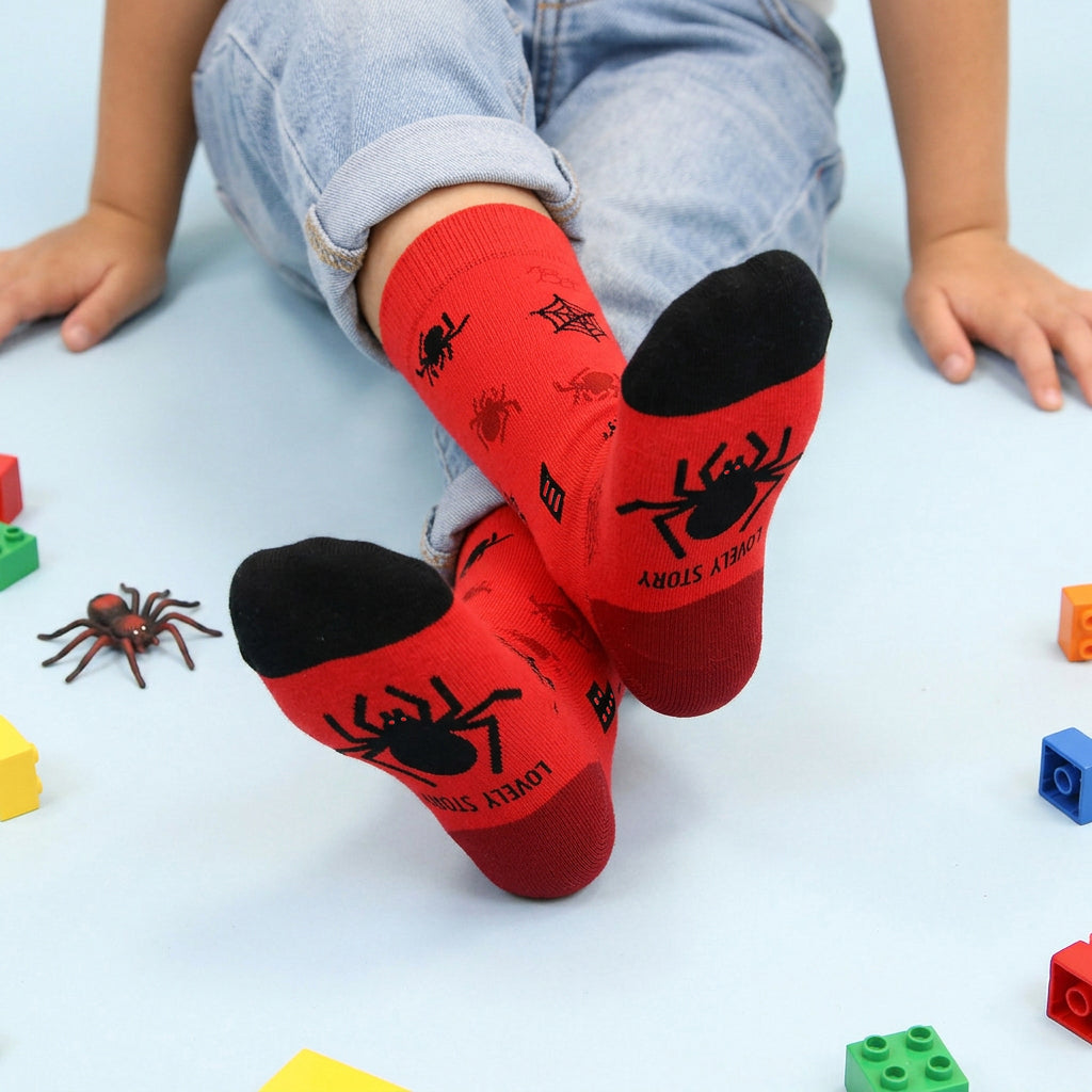Meias Infantis Lovely Story Spider Hero – 24–29 – fotografia 4
