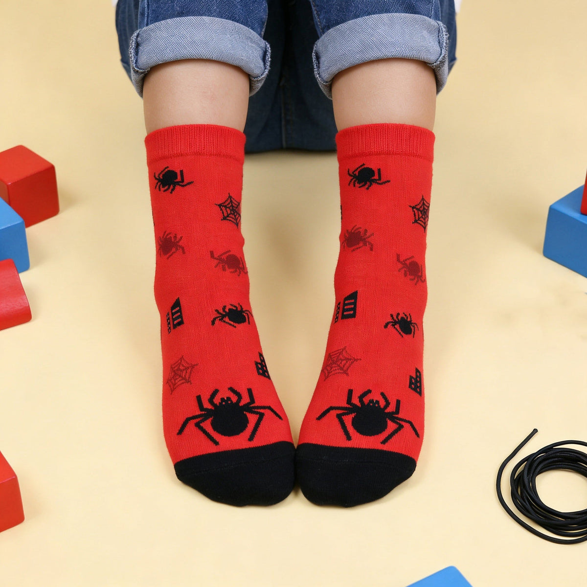 Meias Infantis Lovely Story Spider Hero – 24–29 – fotografia 3
