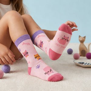Meias Infantis Lovely Story Cool Cats – 24–29 – fotografia 2
