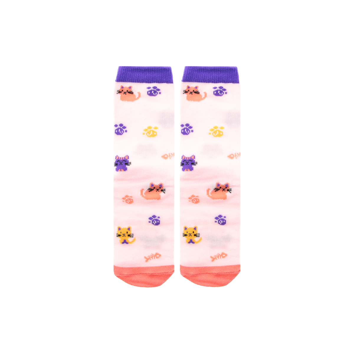 Meias Infantis Lovely Story Cool Cats – 24–29 – vista do par