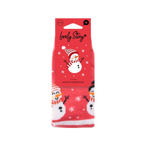 Meias de Natal Lovely Story – Snow Buddy — tamanho 24-29 — embalagem