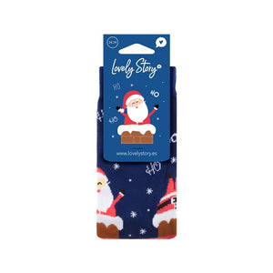 Meias de Natal Lovely Story – Winter Santa — tamanho 24-29 — embalagem
