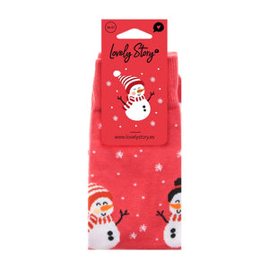 Meias de Natal Lovely Story – Snow Buddy — tamanho 36-41 — embalagem