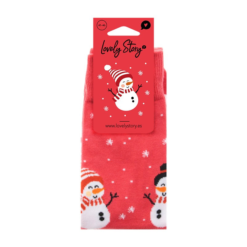 Meias de Natal Lovely Story – Snow Buddy — tamanho 41-46 — embalagem