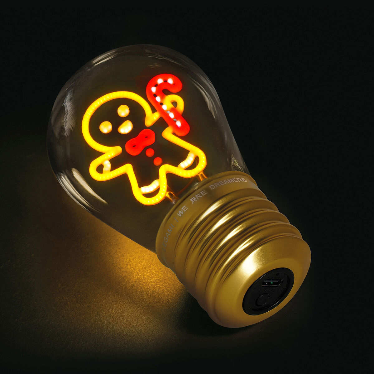 Candeeiro de Natal Legami Bulb Fiction – Gingerbread
