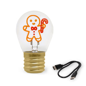 Candeeiro de Natal Legami Bulb Fiction – Gingerbread