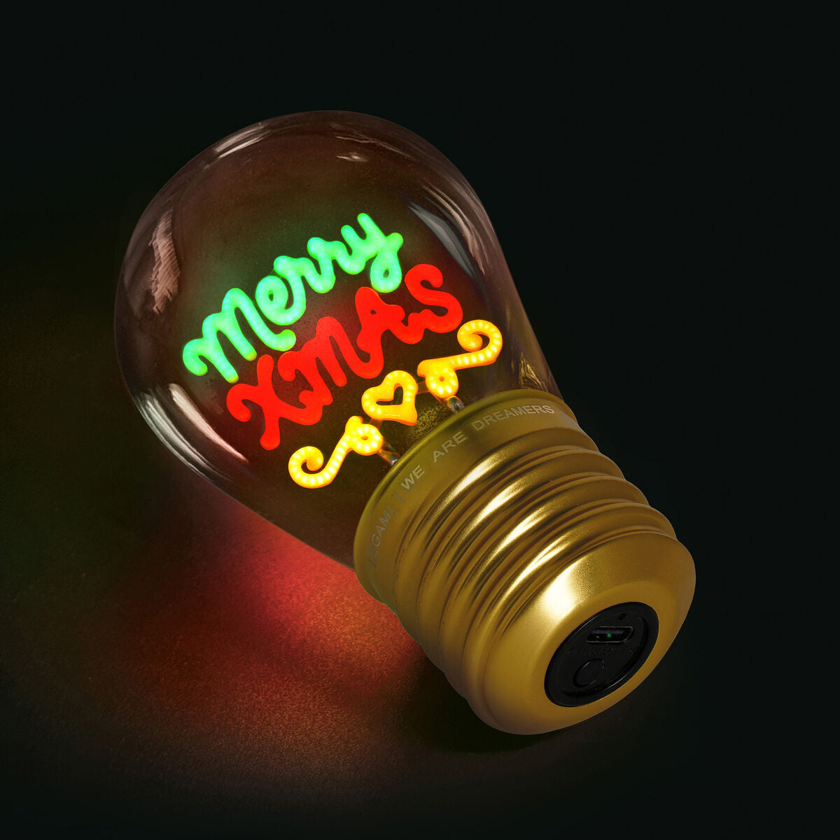 Candeeiro de Natal Legami Bulb Fiction – Merry Xmas