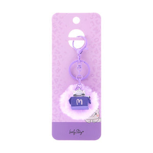 Porta-chaves gato com letra Lovely Story — Roxo / M