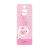 Porta-chaves gato com letra Lovely Story — Rosa / A