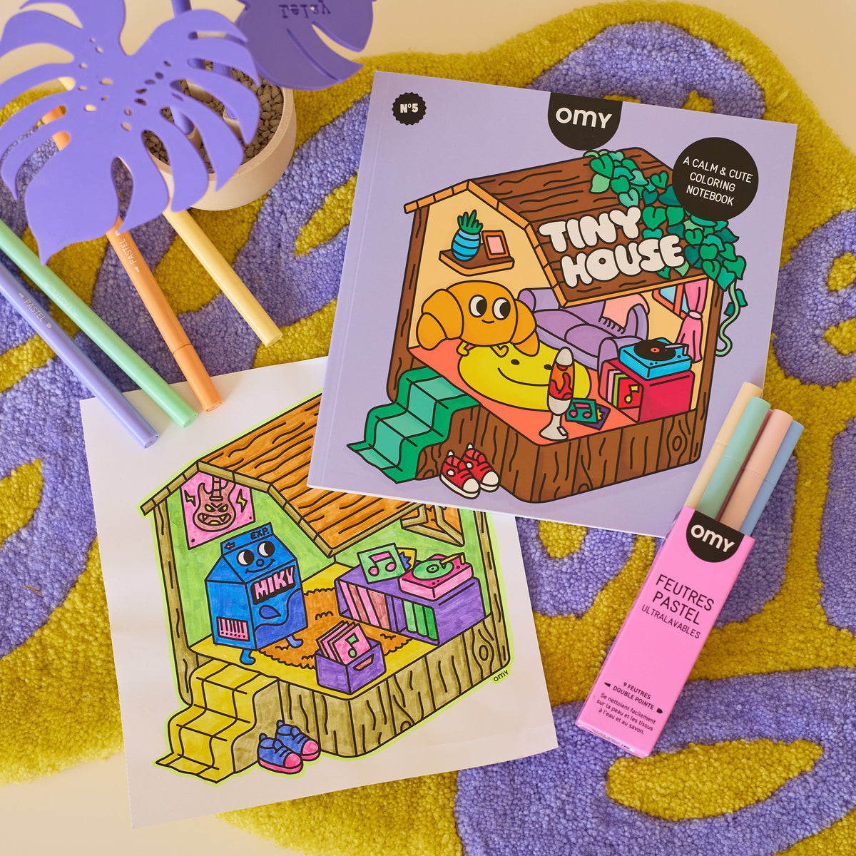 Livro de Colorir OMY Cozy Art Tiny House - detalhe 2