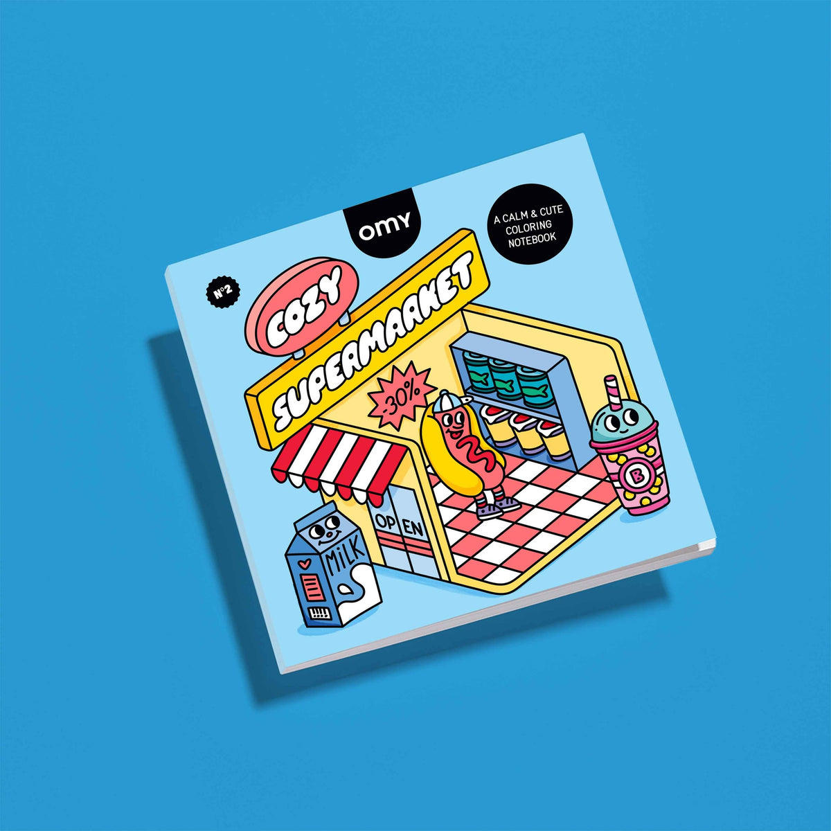 Livro de Colorir OMY Cozy Art Supermarket