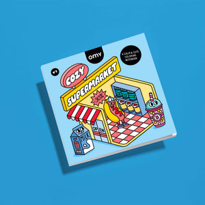 Livro de Colorir OMY Cozy Art Supermarket