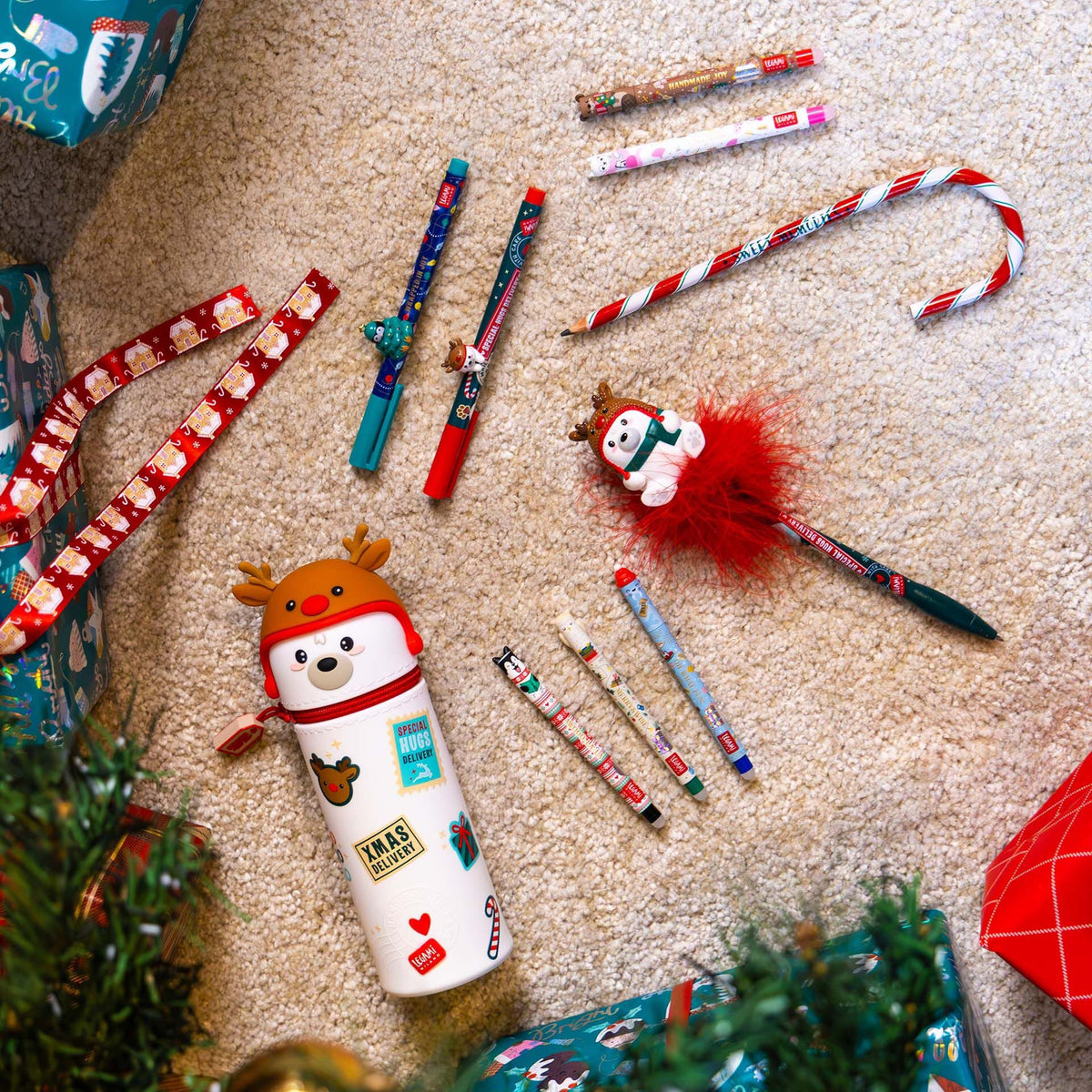 Conjunto de 2 Canetas Legami Lovely Friends – Jingle All the Way