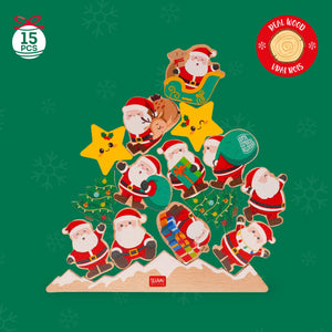 Jogo de Equilíbrio em Madeira Legami – Ho Ho Ho