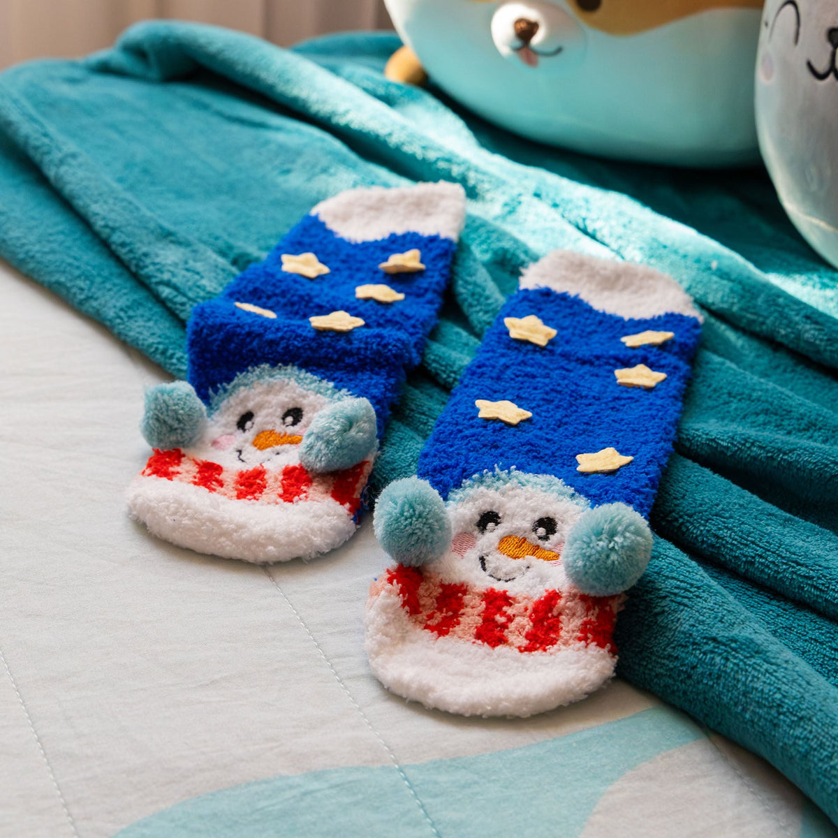 Meias antiderrapantes Legami Bonecos de Neve de Natal – Adulto 35–42
