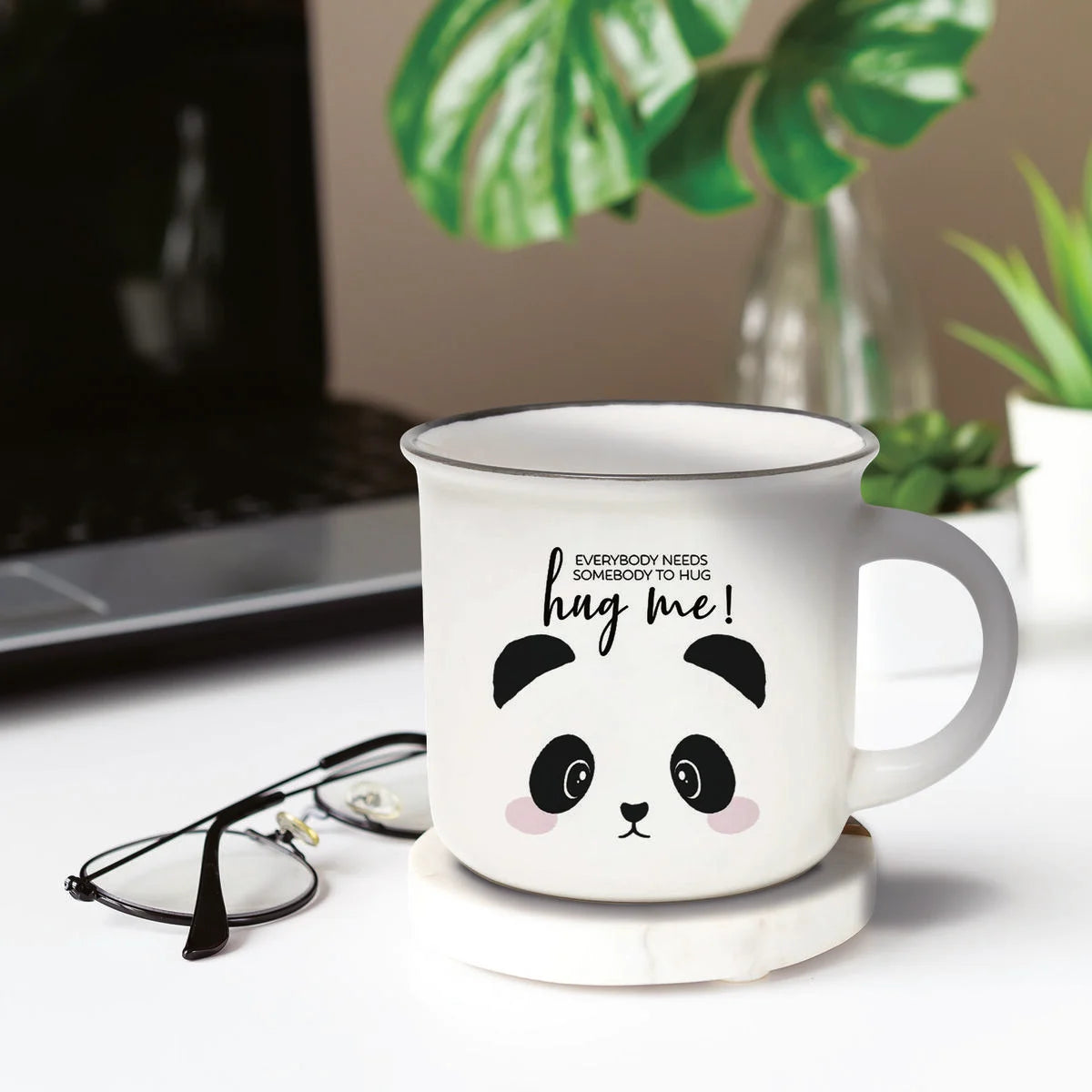 Caneca porcelana Cup-Puccino Panda Legami