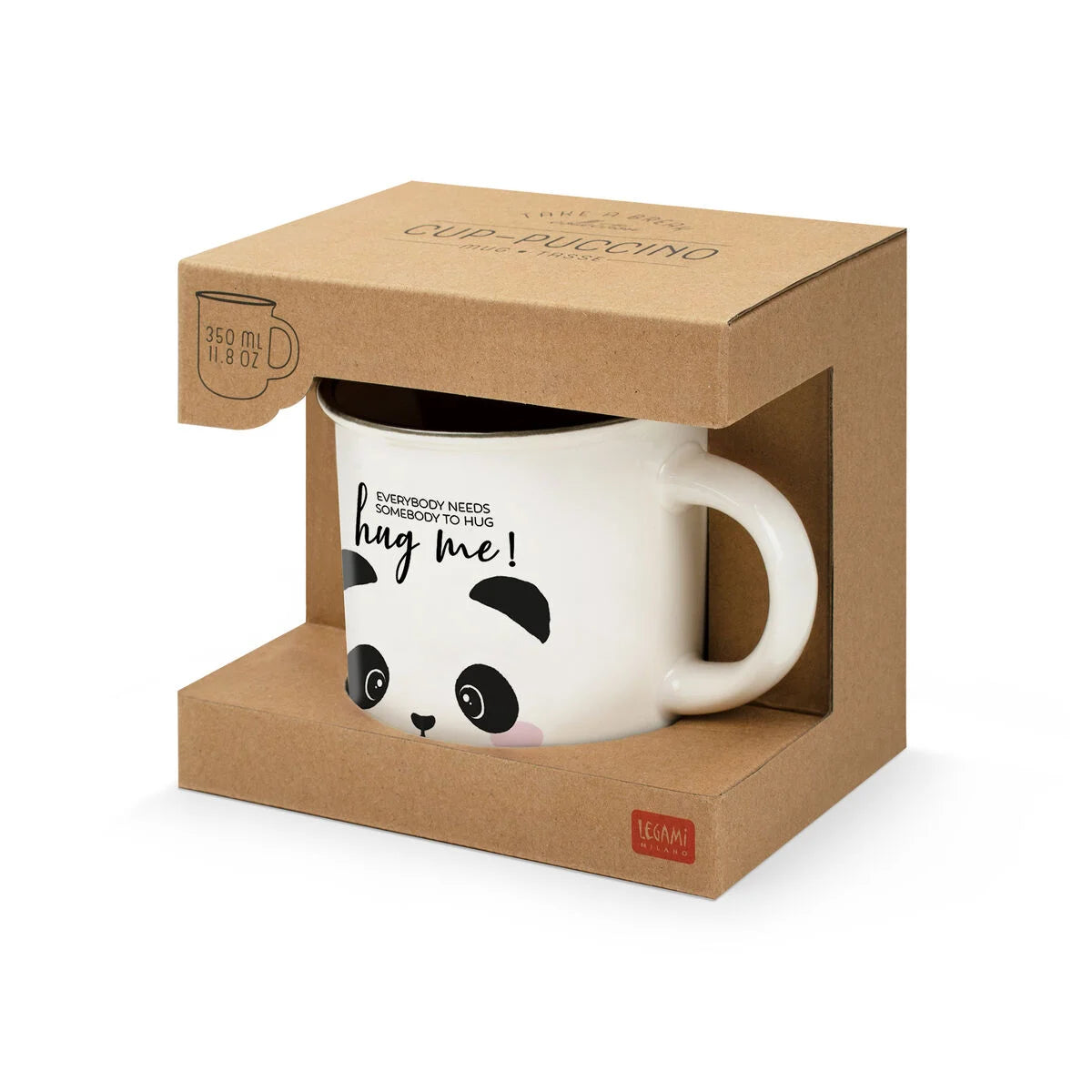 Caneca porcelana Cup-Puccino Panda Legami