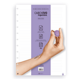 Recambio A4 para cuaderno rayado Ingeniox 50fl