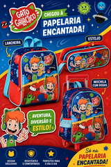 Conjunto Gato Galactico - Trolley+Lancheira+Estojo