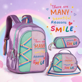 Conjunto Smile Lilás - Mochila+Lancheira+Estojo