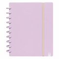 Cuaderno Ingeniox A4 Forrado 80fl 100g Espuma Con Elástico Malva Pastel