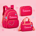 Conjunto Luluca Rosa - Mochila+Lancheira+Estojo
