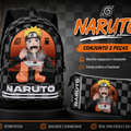 Conjunto Naruto - Mochila+Estojo triplo
