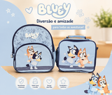 Conjunto Bluey Mochila pré-escolar+Lancheira térmica