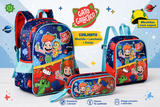Conjunto Gato Galáctico - Mochila+Lancheira+Estojo duplo