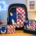 Conjunto Sonic Mochila+estojo+lancheira