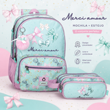 Conjunto Merci Amour - Mochila + Estojo