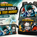 Conjunto My Hero Academia - Mochila + Estojo Triplo