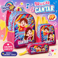 Conjunto Maria Clara e JP - Mochila+Lancheira+Estojo