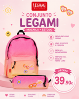 Conjunto Legami Sunrise Lover - Mochila + Estojo