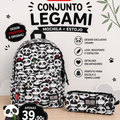 Conjunto Legami Panda - Mochila + Estojo