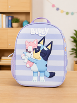 Mochila 3D pré-escolar Bluey Lilás