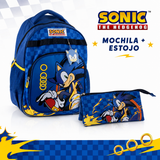 Conjunto Sonic - Mochila + Estojo triplo