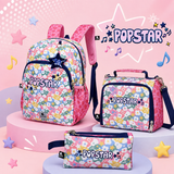 Conjunto Busquets Popstar - Mochila+Lancheira+Estojo