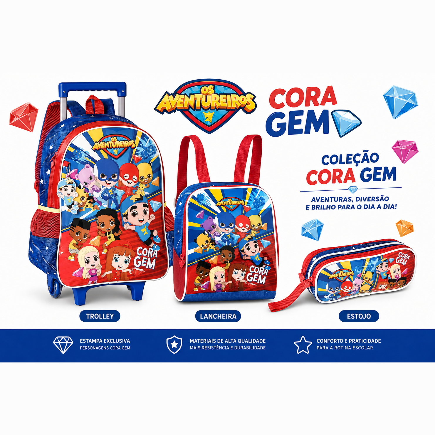 Conjunto Os aventureiros - Luccas Neto