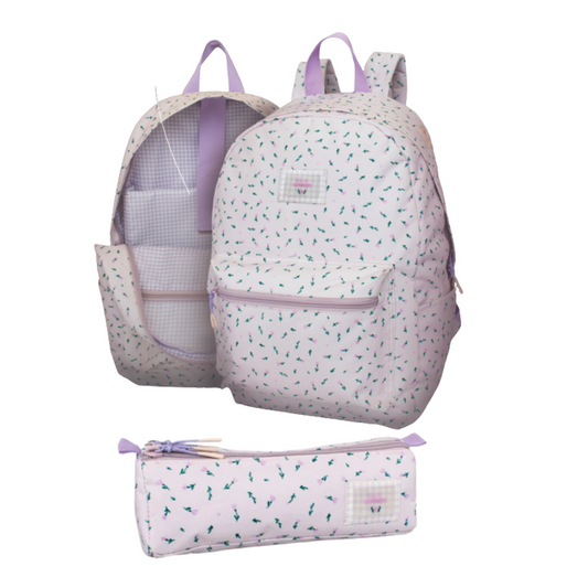 Conjunto Mochila e estojo Happiness