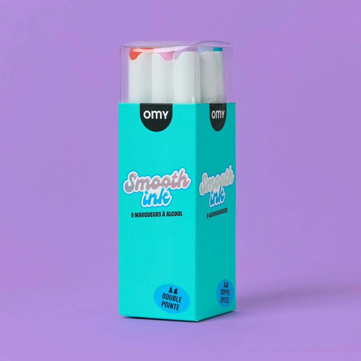 Marcadores de Álcool OMY Smooth Ink - 9 Cores