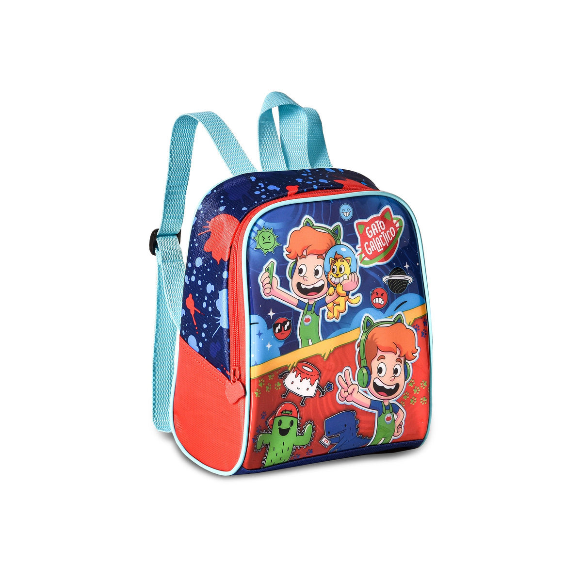 Lancheira Gato Galatico 22cm - Papelaria Encantada