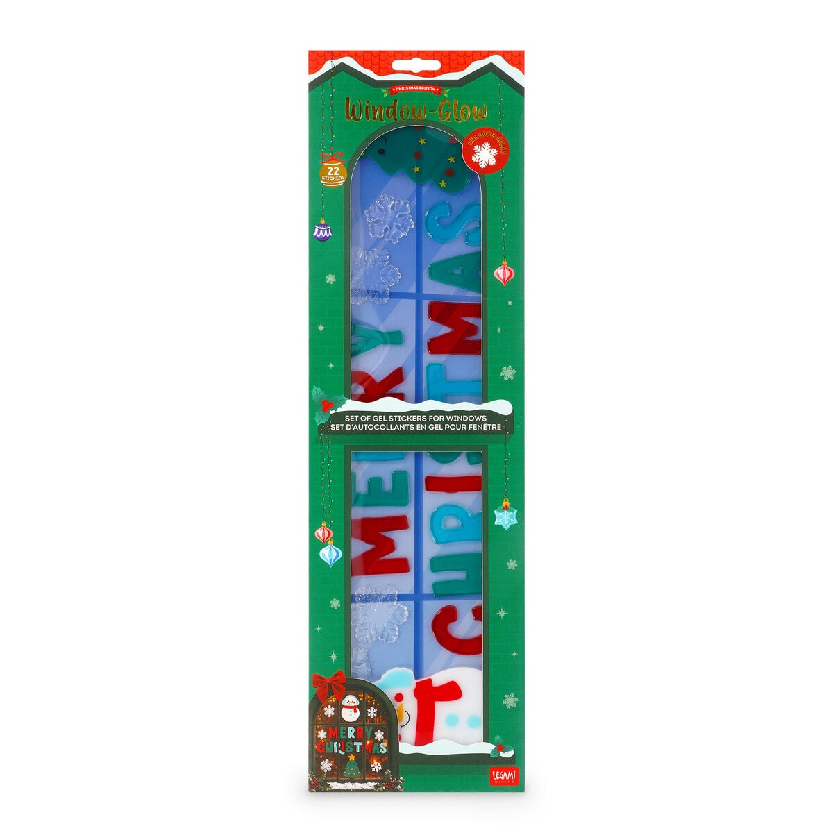 Autocolantes de Gel para Janelas Legami Window-Glow – Natal, Grande