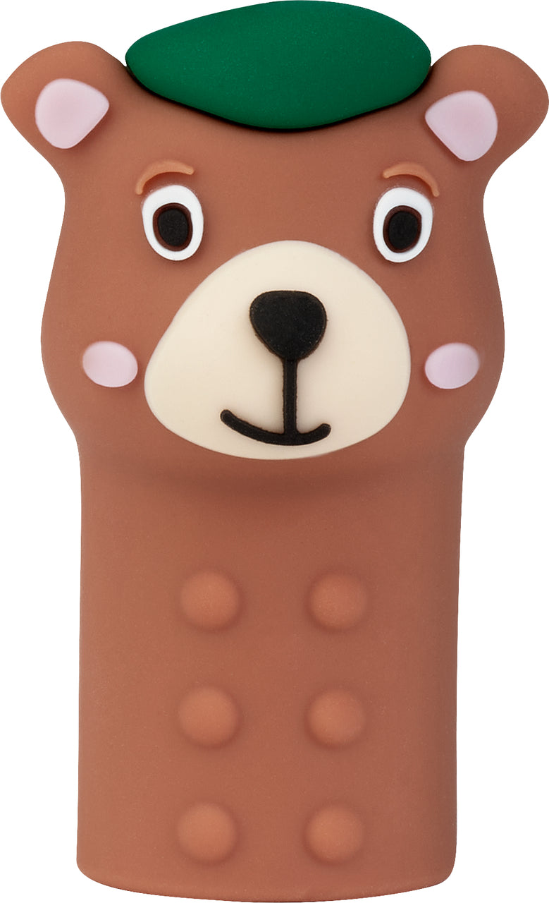 Tampa/Extensor lápis cor grippy Faber-castell Urso