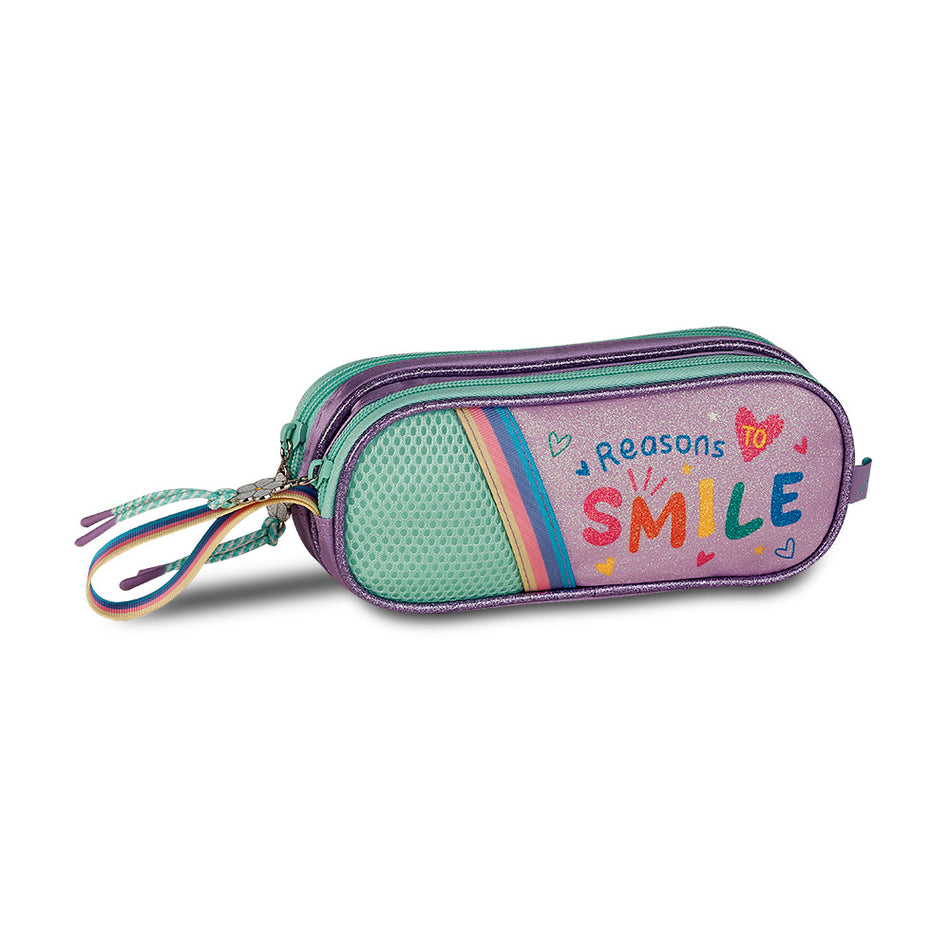 Estojo Duplo Smile Lilás