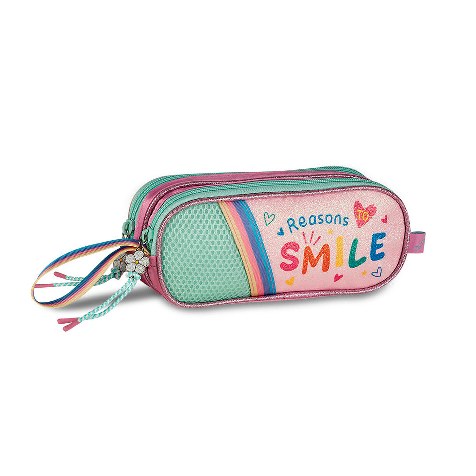 Estojo Duplo Smile Rosa