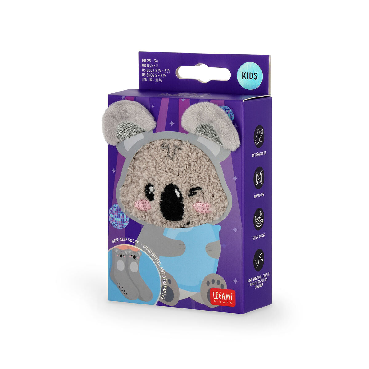 Meias Antiderrapantes Legami Koala Criança – It's a Match! – fotografia 4
