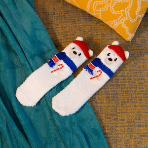 Meias antiderrapantes Legami Urso Polar de Natal – Criança 26–34