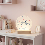 Candeeiro de madeira personalizável Lovely Story – Velvet Paws