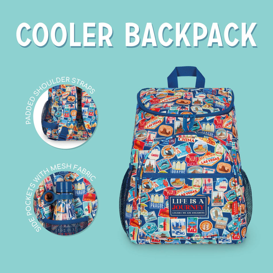 Mochila Térmica Legami 20L Travel Stickers